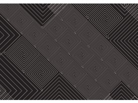 Fotobehang Abstract | Zwart, Grijs | 104x70,5cm