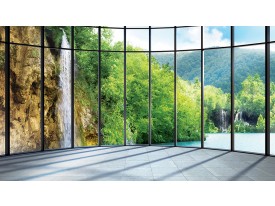 Fotobehang Natuur | Groen, Grijs | 152,5x104cm