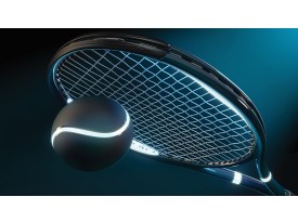 Fotobehang Vlies | Tennis | Blauw | 368x254cm (bxh)