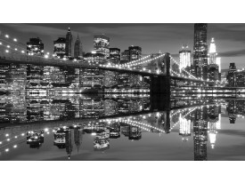 Fotobehang New York | Zwart, Wit | 312x219cm