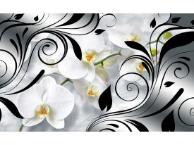 Fotobehang Papier Orchidee, Bloem | Wit | 254x184cm