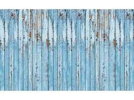 Fotobehang Papier Hout, Landelijk | Blauw | 254x184cm