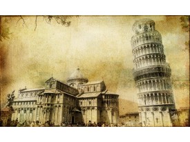 Fotobehang Papier Pisa | Sepia | 254x184cm