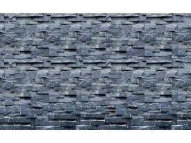Fotobehang Muur, Stenen | Blauw | 104x70,5cm