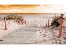 Fotobehang Strand | Geel | 416x254