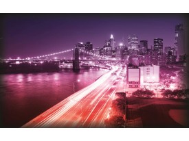 Fotobehang New York | Paars | 152,5x104cm