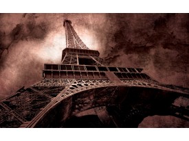 Fotobehang Vlies | Eiffeltoren, Parijs | Bruin | 368x254cm (bxh)