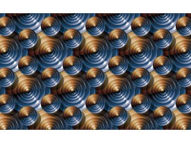Fotobehang Design | Bruin, Blauw | 104x70,5cm