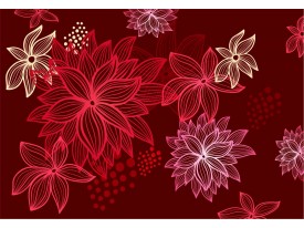 Fotobehang Bloemen | Rood | 152,5x104cm