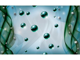 Fotobehang Design | Groen, Blauw | 152,5x104cm