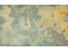 Fotobehang Papier Industrieel, Muur | Geel | 254x184cm