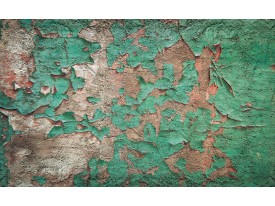 Fotobehang Papier Industrieel, Muur | Groen | 254x184cm