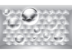 Fotobehang 3D, Design | Zilver | 152,5x104cm