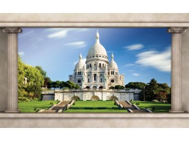 Fotobehang Papier Frankrijk, Parijs | Blauw | 254x184cm