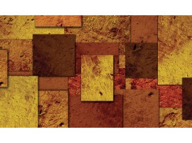 Fotobehang Papier Modern | Bruin, Oranje | 254x184cm