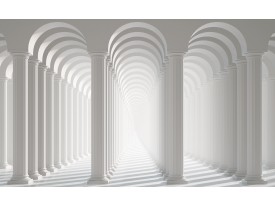 Fotobehang Papier 3D, Modern | Wit | 254x184cm