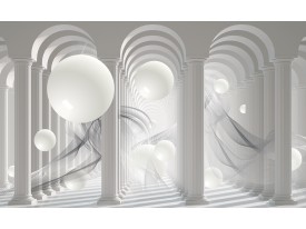 Fotobehang Papier 3D, Modern | Wit | 254x184cm