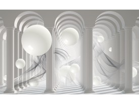 Fotobehang 3D, Modern | Wit | 416x254