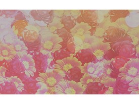 Fotobehang Papier Bloemen | Roze | 254x184cm