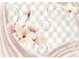 Fotobehang Papier Magnolia, Modern | Roze | 254x184cm