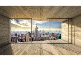 Fotobehang Papier Skyline, Modern | Grijs | 254x184cm