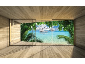 Fotobehang Natuur, Strand | Groen | 104x70,5cm