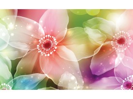 Fotobehang Bloemen | Roze, Paars | 104x70,5cm