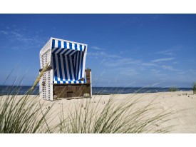 Fotobehang Strand | Blauw | 104x70,5cm