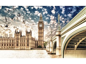 Fotobehang London | Sepia | 152,5x104cm