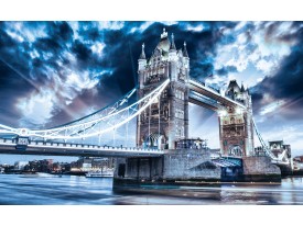 Fotobehang Vlies | London | Blauw | 368x254cm (bxh)