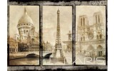 Fotobehang Papier Parijs | Sepia | 254x184cm