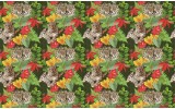 Fotobehang Jungle | Groen, Rood | 104x70,5cm