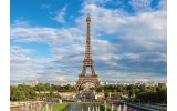 Fotobehang Vlies | Parijs, Eiffeltoren | Blauw | 368x254cm (bxh)