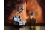 Fotobehang Papier Paarden | Bruin | 368x254cm
