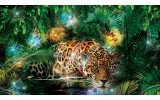 Fotobehang Jungle | Groen, Bruin | 152,5x104cm