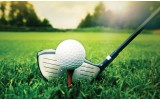 Fotobehang Golf | Groen, Wit | 104x70,5cm