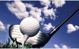 Fotobehang Vlies | Golf | Blauw, Wit | 368x254cm (bxh)