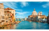 Fotobehang Venetië | Blauw, Bruin | 104x70,5cm