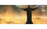 Fotobehang Jezus, Brazilië | Zwart | 250x104cm