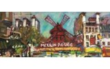 Fotobehang Moulin Rouge | Grijs | 250x104cm