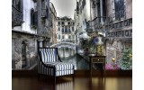 Fotobehang Papier Venetië | Grijs | 254x184cm