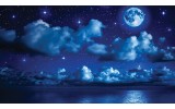 Fotobehang Papier Nacht | Blauw | 368x254cm