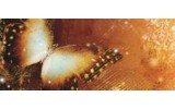 Fotobehang Vlinder | Goud | 250x104cm