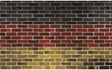 Fotobehang Stenen, Muur | Rood | 104x70,5cm