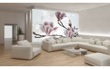 Fotobehang Bloemen, Magnolia | Grijs | 104x70,5cm