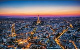 Fotobehang Vlies | Parijs | Blauw | 368x254cm (bxh)