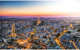 Fotobehang Parijs | Geel | 208x146cm