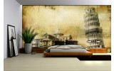 Fotobehang Pisa | Sepia | 104x70,5cm