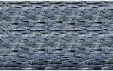 Fotobehang Muur, Stenen | Blauw | 104x70,5cm