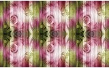 Fotobehang Hout, Bloemen | Roze | 152,5x104cm